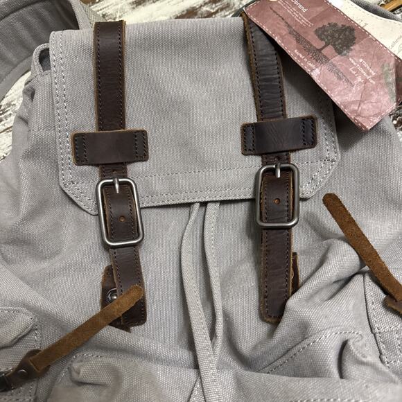 TSD TURTLE RIDGE BACKPACK Leather&Canvas NWT main image 11